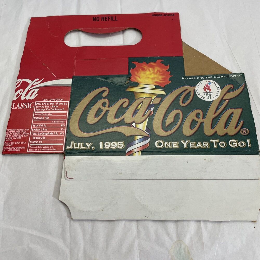 Coca Cola CLassic July 1995 1 Year to Go Atlanta Olympics 1996 Carrier Carton